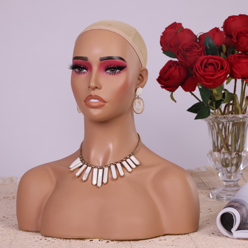 PVC Half Body Mannequin Head w - Body Jewelry In Store recension och pris