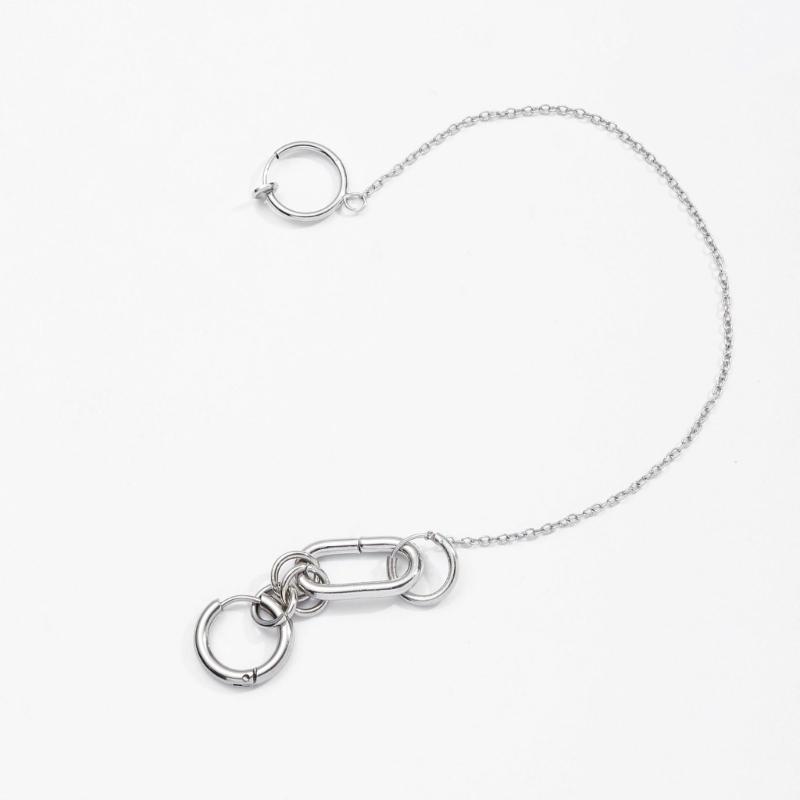 A52E Chain Linked Earrings Hin - Body Jewelry Materials recension och pris