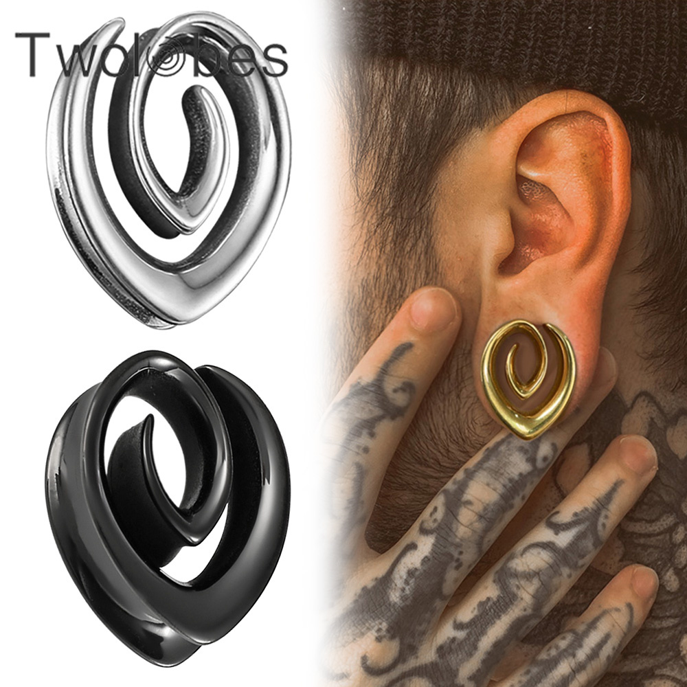 Twolobes 2PCS Spiral Simple Sa - Body Jewelry Hangers recension och pris
