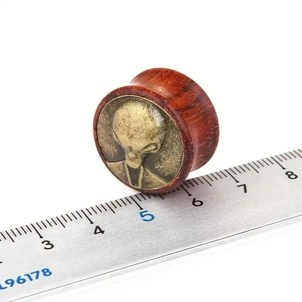 2pcs Vintage Wooden Alien Head - Body Jewelry Materials recension och pris