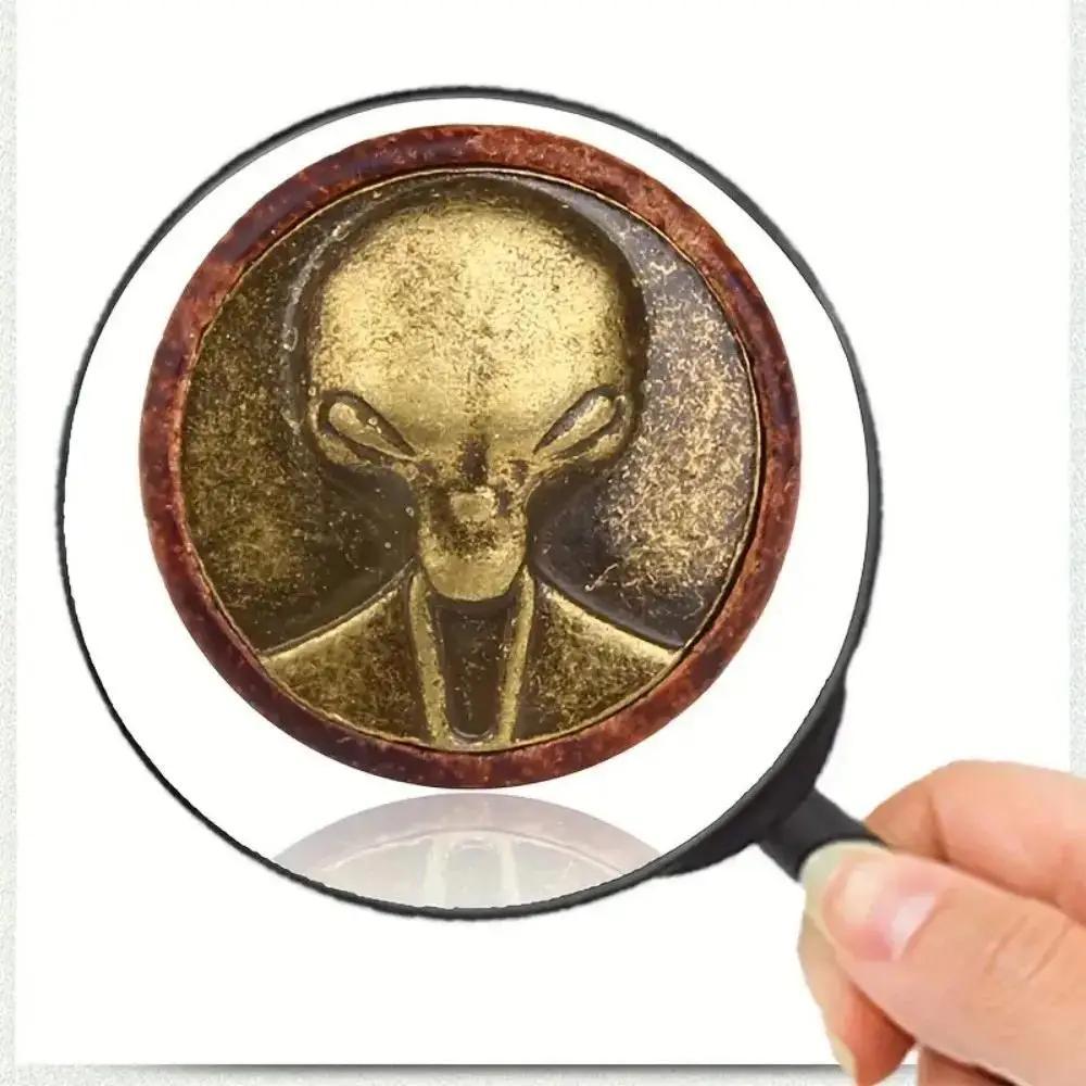 2pcs Vintage Wooden Alien Head - Body Jewelry Materials recension och pris