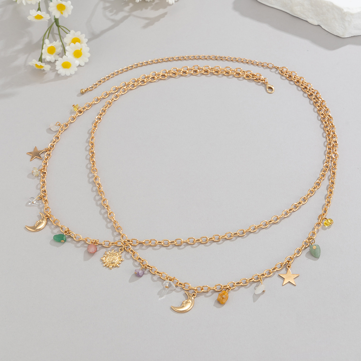 Boho Star Moon Sun Pendant Wai - Body Jewelry For You recension och pris