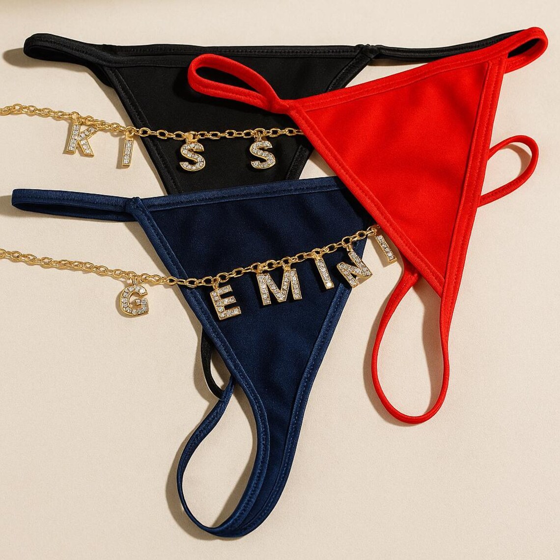 Custom Chain Thong With Name L - Body Jewelry Names recension och pris