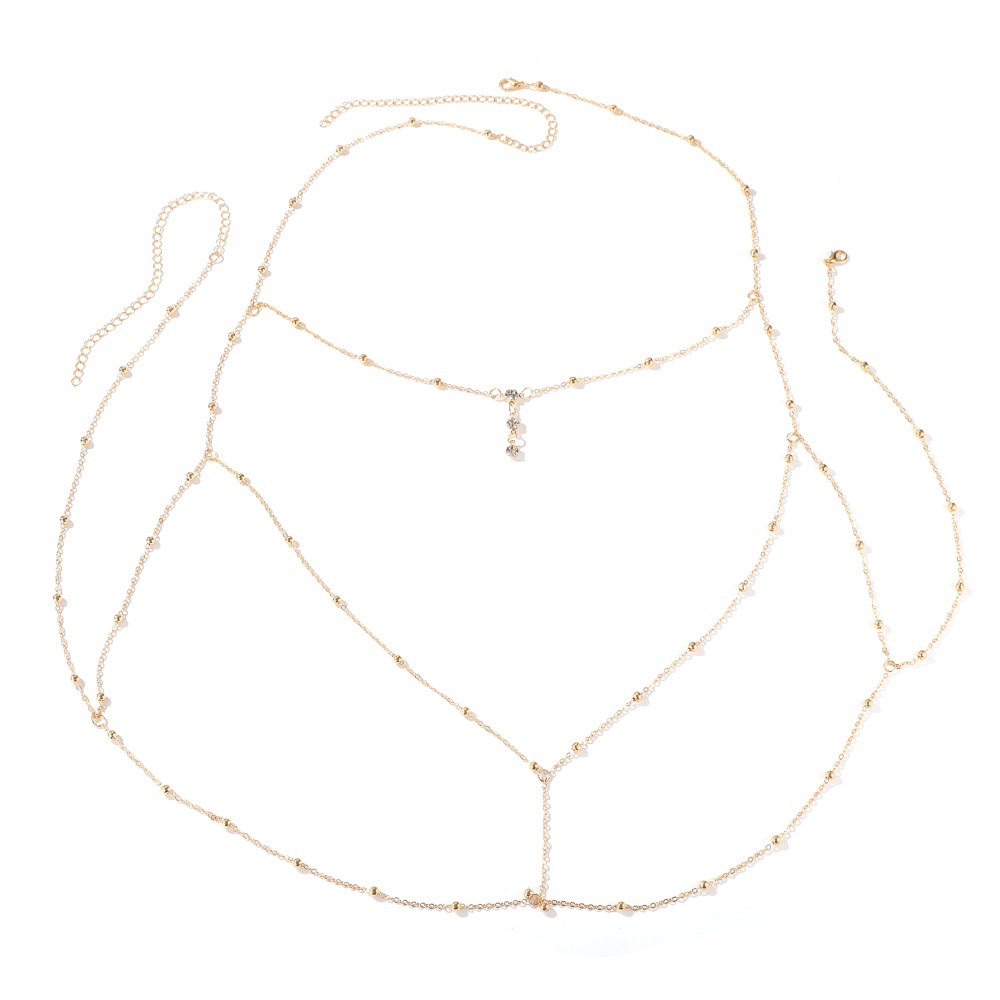 Sexy Crystal Chest Chain Harne - Body Jewelry Necklace recension och pris