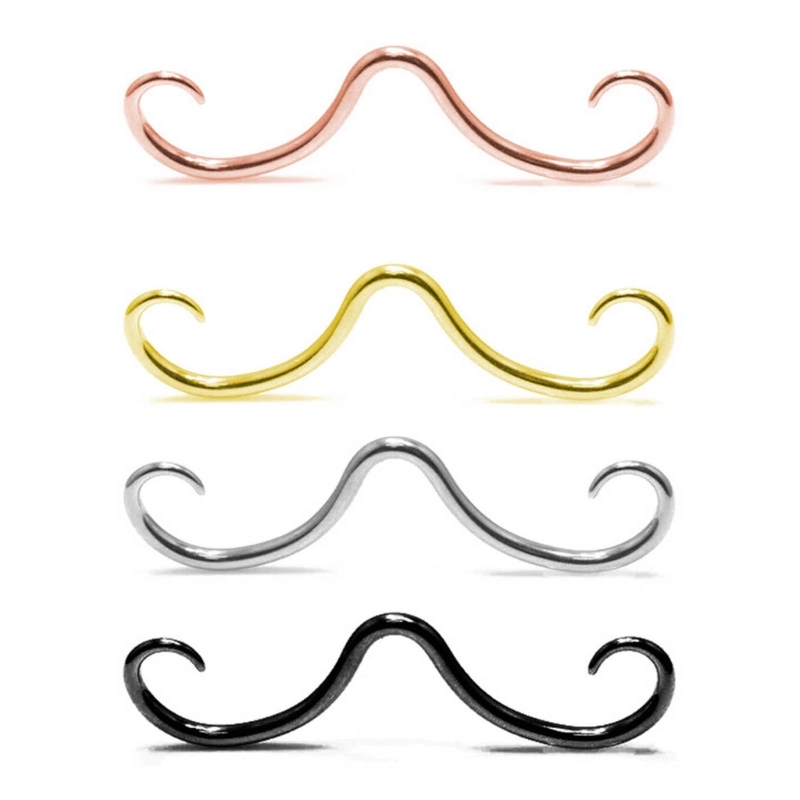 Stainless Steel Septum Mustach - Body Jewelry Hangers recension och pris