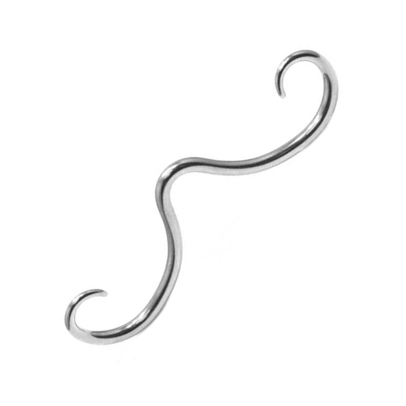 Stainless Steel Septum Mustach - Body Jewelry Hangers recension och pris