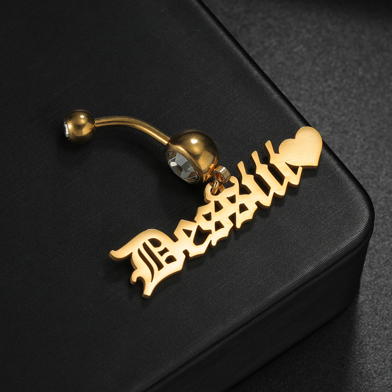 Letdiffery Custom Name Belly B - Body Jewelry Names recension och pris