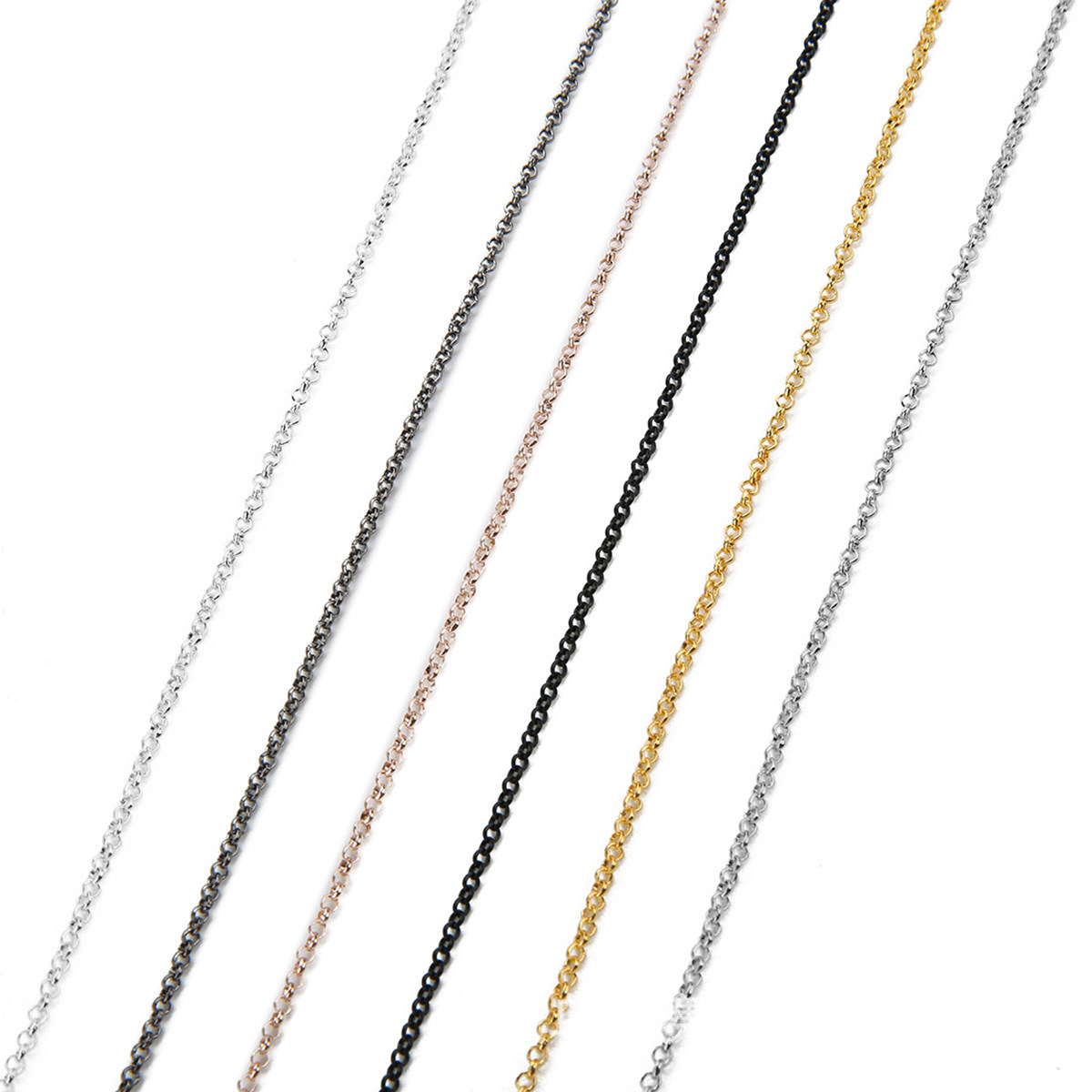 2Mm Light Black Cable Chain Sp - Body Jewelry In Store recension och pris