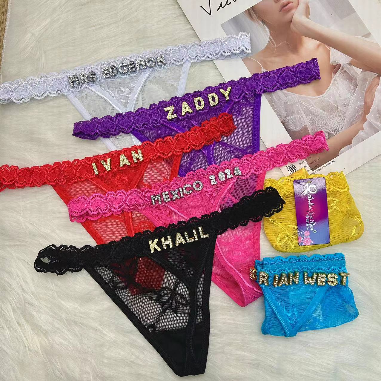 Custom Thongs with Name for Bo - Body Jewelry Names recension och pris