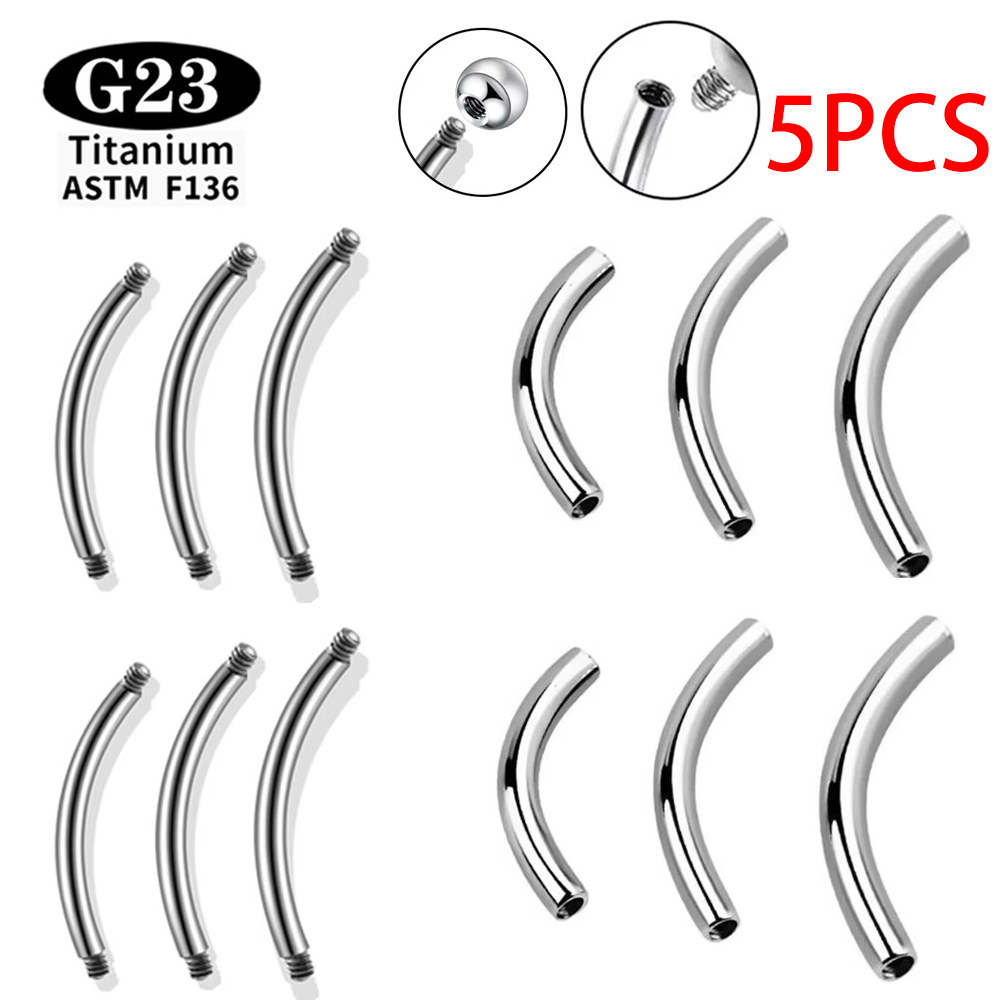 5 Pcs/Lot ASTM F136 Titanium I - Body Jewelry Dermal recension och pris