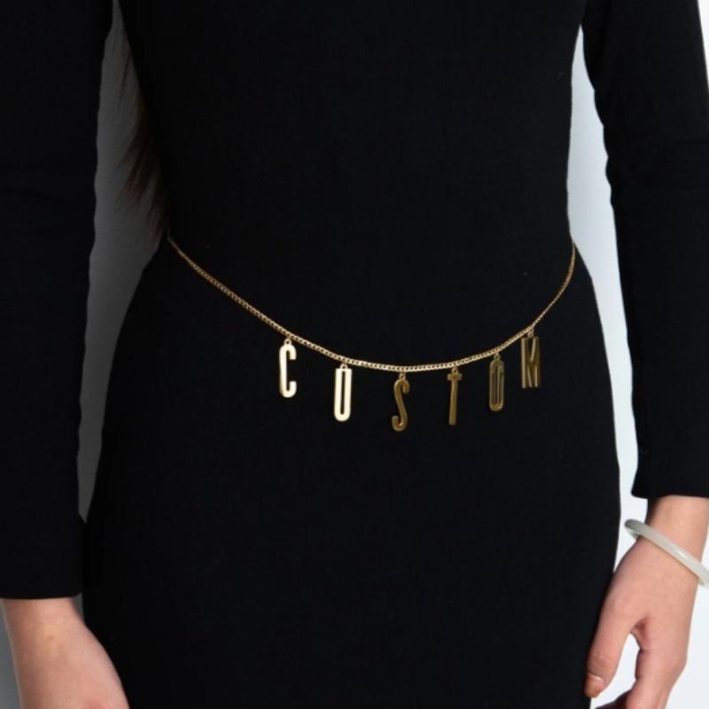 Personalized Custom Name Waist - Body Jewelry Names recension och pris