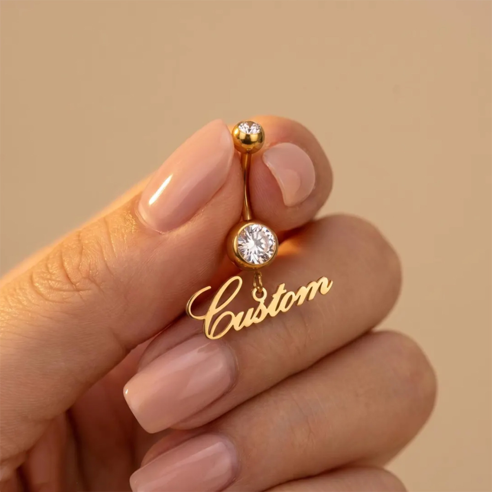 Personalized Zircon Customized - Body Jewelry Names recension och pris