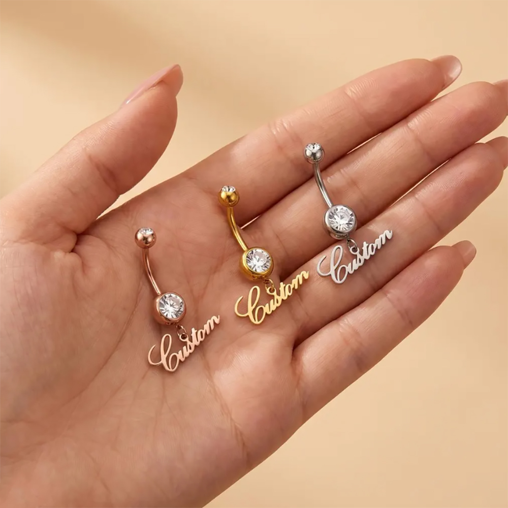 Personalized Zircon Customized - Body Jewelry Names recension och pris