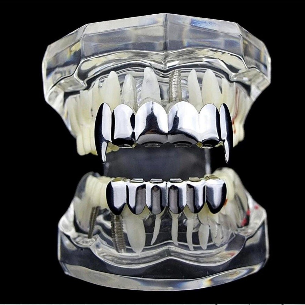 New Top Bottom Set Teeth Grill - Body Jewelry Unique recension och pris