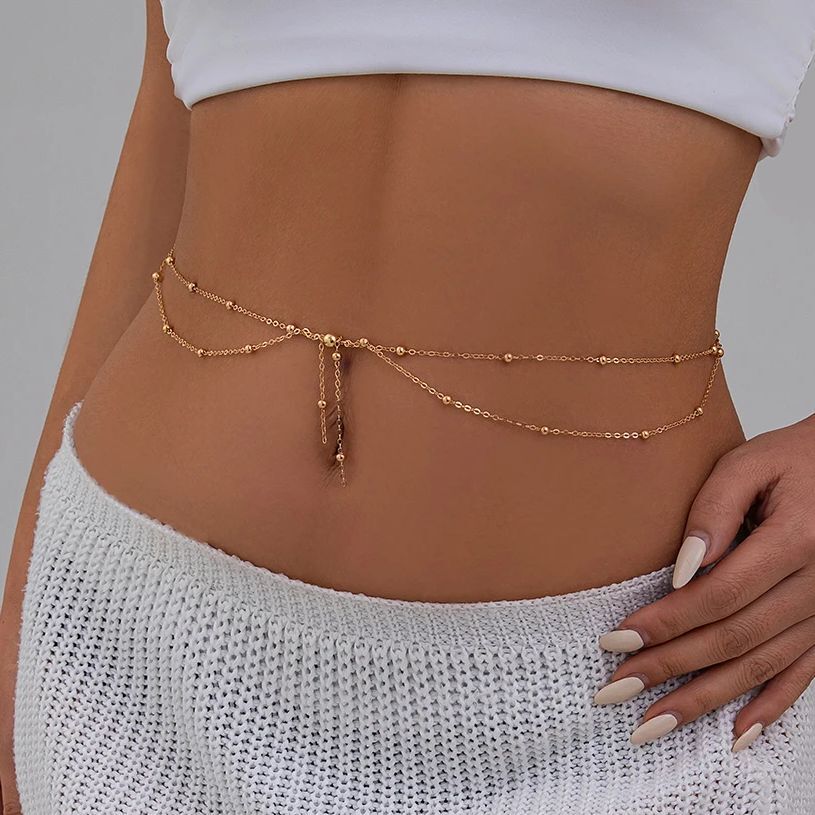 KunJoe Multilayer Gold Color T - Body Jewelry Dress recension och pris