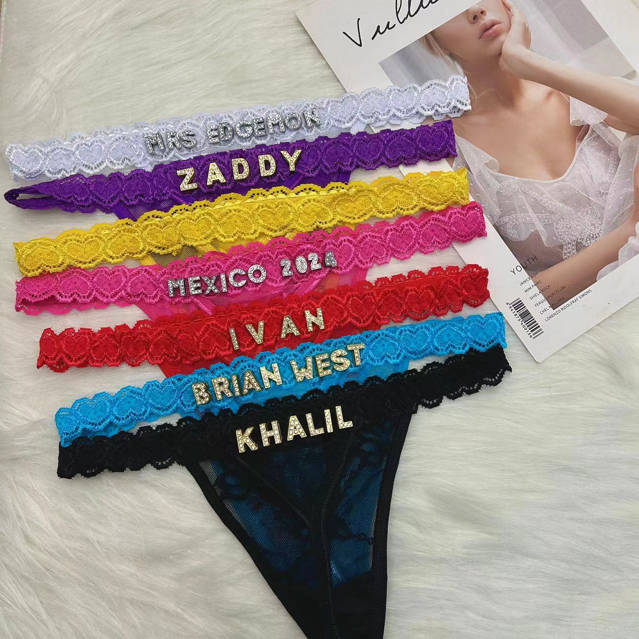 Custom Thong Panties with Name - Body Jewelry Names recension och pris