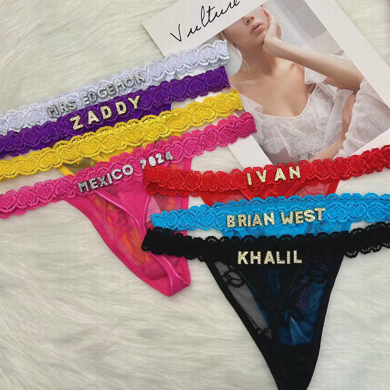 Custom Thong Panties with Name - Body Jewelry Names recension och pris