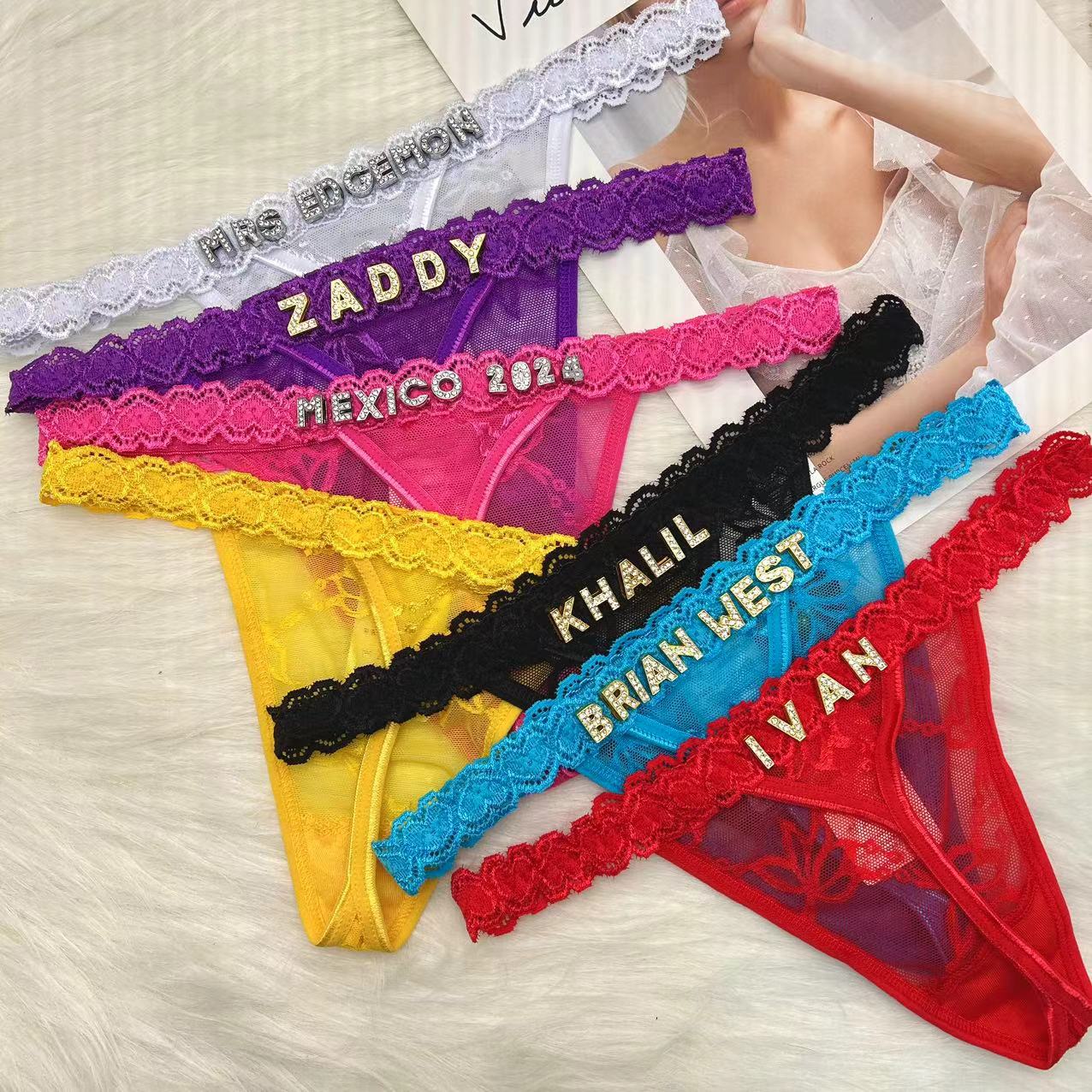Custom Thong Panties with Name - Body Jewelry Names recension och pris