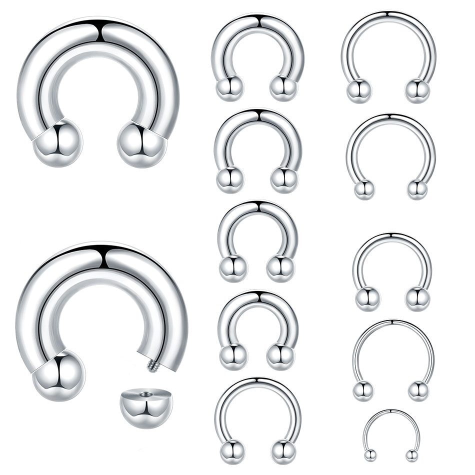 1PC 18G-00G Large Gauge Stainl - Body Jewelry Hangers recension och pris