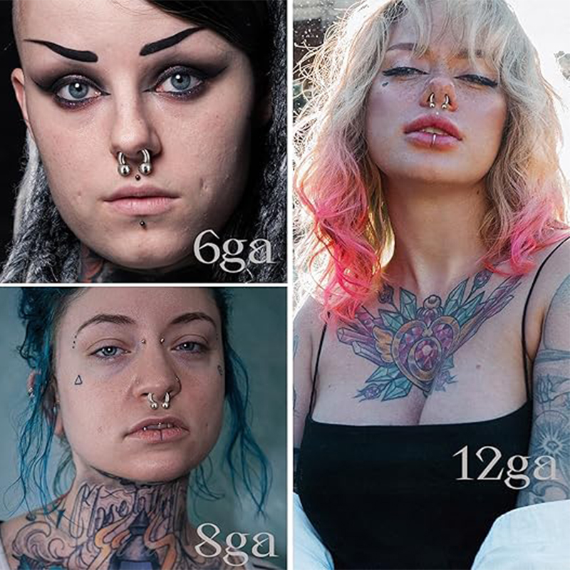 1PC 18G-00G Large Gauge Stainl - Body Jewelry Hangers recension och pris