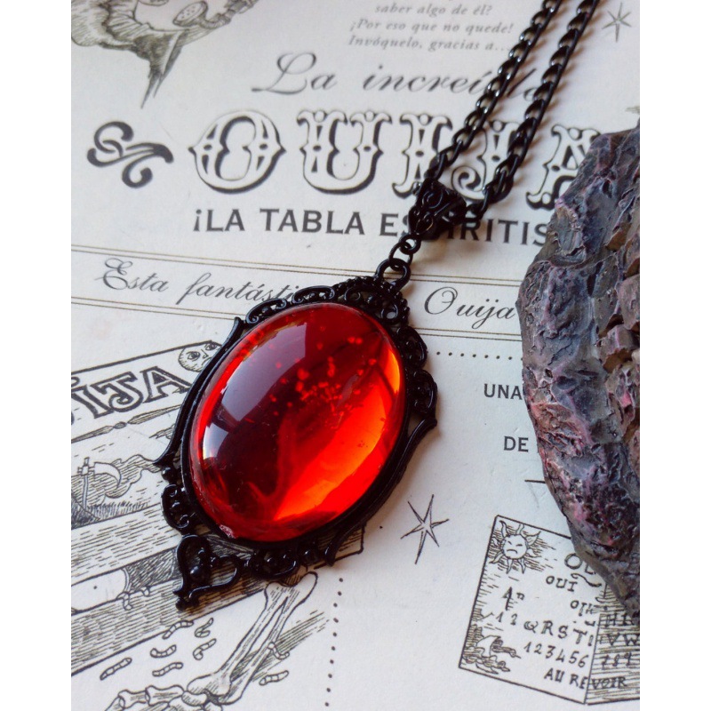 Gothic Stardust Crystal Cameo  - Body Jewelry Necklace recension och pris