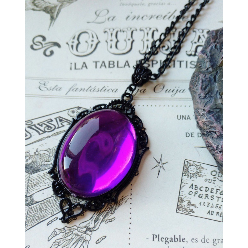 Gothic Stardust Crystal Cameo  - Body Jewelry Necklace recension och pris