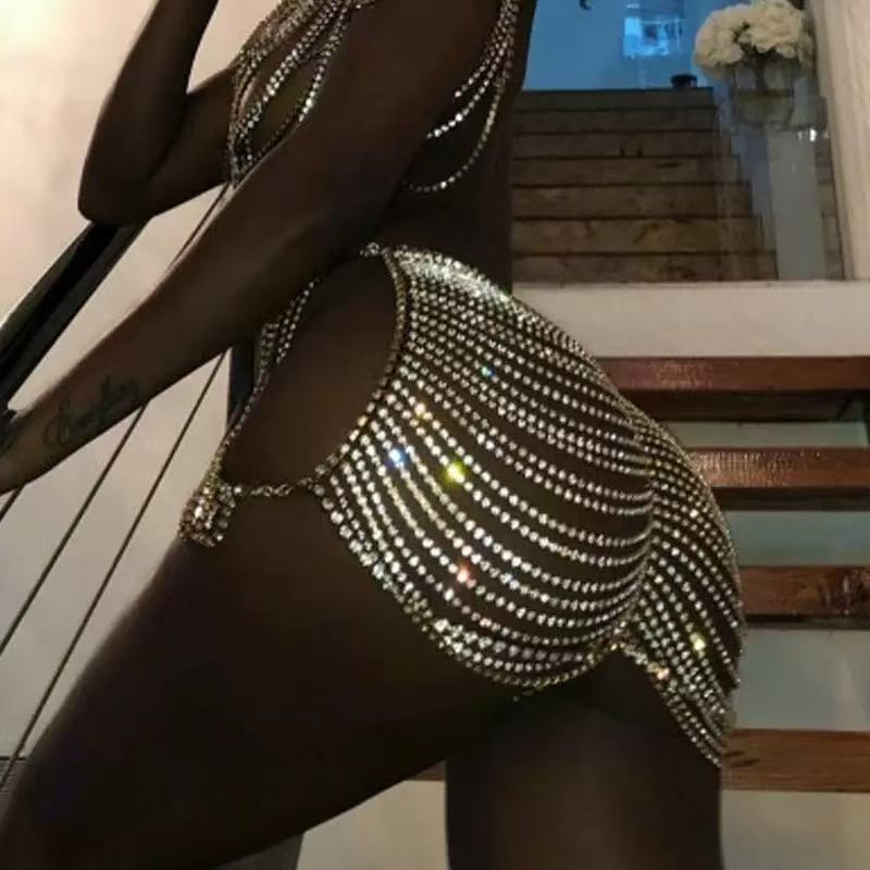 1pcSexy Fashionable Rhinestone - Body Jewelry Dress recension och pris